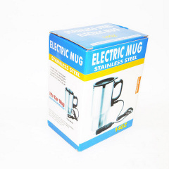 Термокружка с подогревом Electric Mug 12 V Серебристый с черным (73698839) Херсон