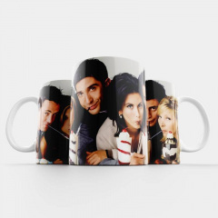 Чашка Fan Girl коктейли Друзья - Friends (15783) 330 мл Белый Бердичів