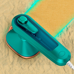 Ручной мини утюг Lesko Iron C020 Green портативный для сухой и влажной глажки Херсон