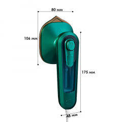 Ручной мини утюг Lesko Iron C020 Green портативный для сухой и влажной глажки Херсон