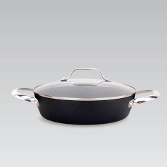 Сотейник с крышкой Maestro Shallow MR-4426-S 26 см Черный Білгород-Дністровський