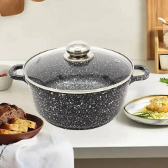 Кастрюля с крышкой 5.8 л с антипригарным покрытием Styleberg ST-3024 Петрово