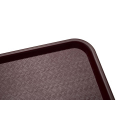 Поднос Winco FFT-1014U пластмассовый 25 х 35 см Бордовый (29004) Вараш