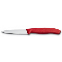 Кухонный нож Victorinox SwissClassic для нарезки 80 мм серрейтор Красный (6.7631) Киев