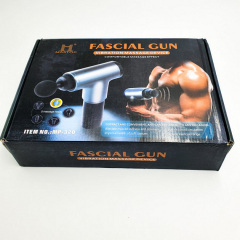 Аккумуляторный массажер для тела 4 насадки Fascial Gun KH-320 Красный (VD201605935) Коростень