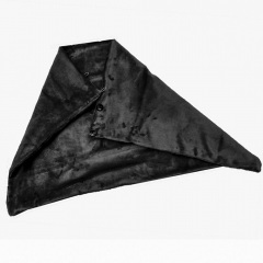 Плед шаль Lesko 100*65 Black одеяло с подогревом usb от повербанка Косів