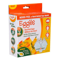 Набор формочек для варки яиц без скорлупы Eggies 6 шт + ложечка 16х16х6 см Белый Тернопіль