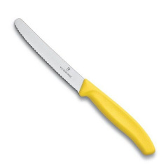 Набор кухонных овощных ножей Victorinox TomatoSausage 11 см 2 шт Желтые (6.7836.L118B) Київ