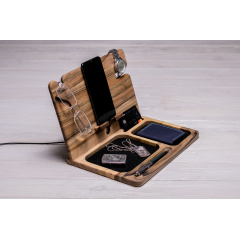 Подставка из дерева для мобильного телефона ecoWalnut 300x223x201 мм Запоріжжя