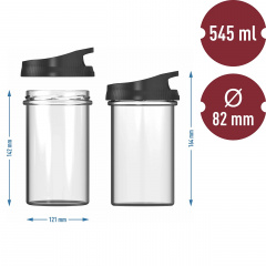 Ветчинницы стеклянные Browin Duo 2х450 г Черный (313700) Переяслав-Хмельницький