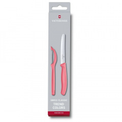 Набор из ножа и овощечистки Victorinox Swiss Classic Paring Set Светло красный (6.7116.21L12) Кременець