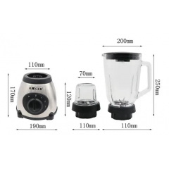 Блендер стационарный HAEGER HG-288 1.5L 850W Silver-Black (3_01415) Черновцы
