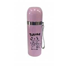 Детский термос нержавейка Pokemon EL-188 (350 ml) Розовый Жмеринка