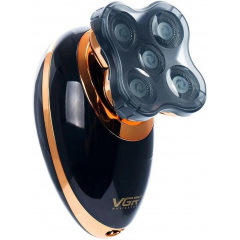 Электробритва VGR V-316 аккумуляторная водонепроницаемая с триммером Black-Gold (3_02234) Королёво