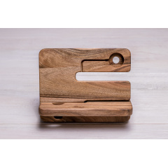 Настольный органайзер на рабочий стол для смартфона/планшета ecoWalnut 210x170x170 мм Кропивницький