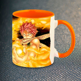Чашка Fan Girl Нацу Драгнил Fairy Tail (5622) 330 мл Оранжевый