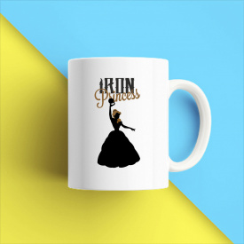 Кружка чашка белая с принтом "Iron princess" Кавун