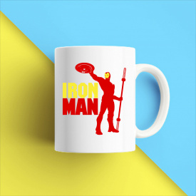 Кружка чашка белая с принтом "Iron Man. Железный человек" Кавун