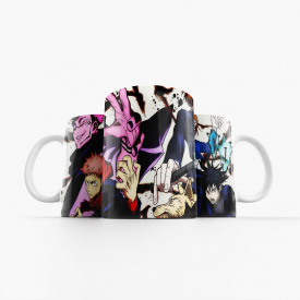 Чашка Юдзи Итадори и Мегуми Фусигуро Магическая Битва Jujutsu Kaisen (23746) Fan Girl 330 мл