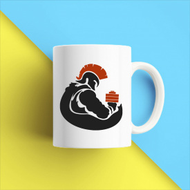 Кружка чашка белая с принтом "Crossfit 8" Кавун