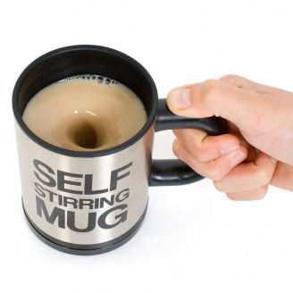 Чашка с вентилятором для размешивания сахара RIAS Self Stirring Mug Black (3sm_553345161)