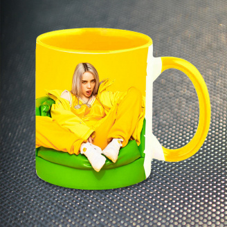 Чашка Fan Girl Билли Айлиш Billie Eilish New (14535) 330 мл Разноцветный