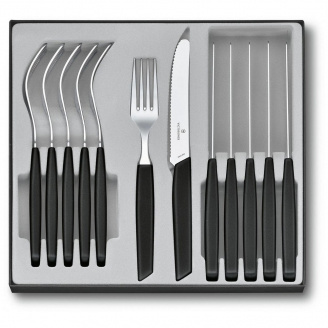 Набор столовых приборов Victorinox Swiss Modern Table Set 12 предметов Черный (6.9093.11W.12)