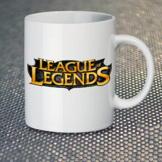 Чашка Fan Girl Логотип LoL League of Legends New (14405) 330 мл Белый