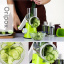 Овощерезка мультислайсер Tabletop Drum Grater Kitchen Master Терка для овощей и фруктов 3 насадки Зеленая/Белая Херсон