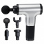 Портативный ручной мышечный массажер для тела Fascial Gun HG-320 Silver-Black (SMT179524381) Доманівка