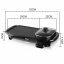 Гриль электрический RAF R.5303 2в1 с ёмкостью для готовки 1500W Black Олександрія