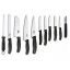 Набор кухонных ножей и подставки Victorinox Swiss Classic Cutlery Block 12 предметов Черные (6.7153.11) Івано-Франківськ