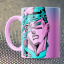 Чашка Fan Girl Джотаро диски Невероятные приключения ДжоДжо - JoJo’s Bizarre Adventure (14799) 330 мл Розовый Хмельницкий