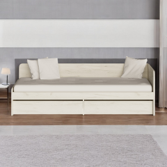 Кровать односпальная Tobi Sho SONATA/800 для детской комнаты с двумя ящиками, 800х1900 мм Дуб крафт белый Бровары
