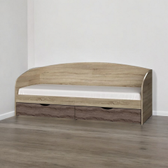 Ліжко односпальне Tobi Sho COMFORT з шухлядами для дитячої кімнати, 800х1900 мм Дуб сонома/Дуб трюфель Новомиколаївка