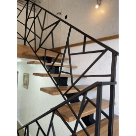 Перила ковані зварні металеві "хаотичні" Legran