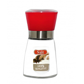 Мельница для соли и перца SNT Правила кухни 7032-2 180 мл Прозрачный/Красный (SK001471)
