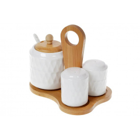 Набор для специй BonaDi Naturel 289-345 на бамбуковой подставке (SK000506)