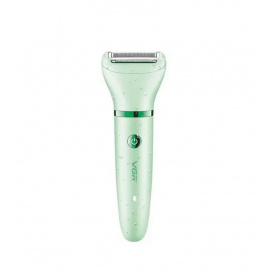 Женская беспроводная электробритва-триммер для тела с насадками VGR V-735 3in1 Mint