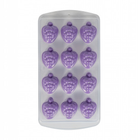 Форма для льда силиконовая Kornel 11х2х22 см Фиолетовая