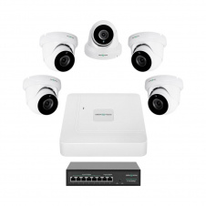 Комплект відеоспостереження на 5 камер GreenVision GV-IP-K-W82/05 5Mp (LP29480)