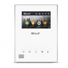 IP відеодомофон 4.3" Bas-IP AU-04LА White білий (6679)