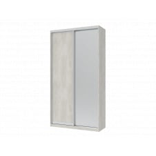 Шафа купе Doros Сіті Лайт Біле дерево 1 ДСП / 1 Дзеркало 120х45х225 (42002044)