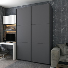 Шафа купе Doros G-Caiser Графіт Графіт 2 ДСП 160х60х240 (42005085)