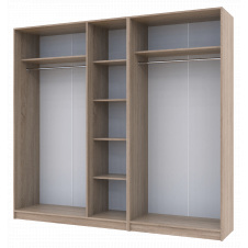 Шафа для одягу Doros Промо Дуб Cонома 2+3 ДСП 225х48х204 (42005003)