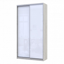 Шафа купе Сіті Лайт Слім Біле Дерево Скло Біле 120х45х225 (44900293)