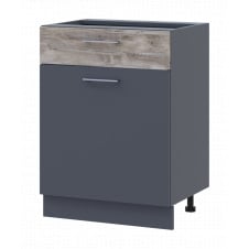 Кухня Doros Лея НЯ82_Ш60 нижня права Графіт/Клондайк ДСП 60х46.6х82 (80359569.7)