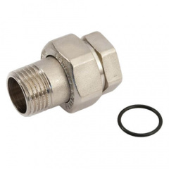 Американка General Fittings під кільце 1/2 ВЗ Нікель Дзензелівка