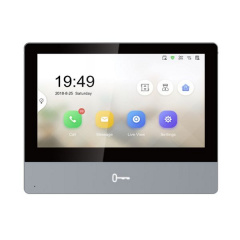 IP-видеодомофон Hikvision DS-KH8350-WTE1 Вишневое