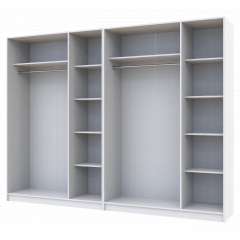 Шафа для одягу Doros Промо Білий 3+3 ДСП 270х48х204 (42005006) Кам'янське